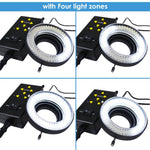 GX - 860 GX - 860 144 LED Microscope Camera Ring Light (4zone control 61mm MaxDia) - Gain Express