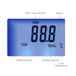 HT - 1292 HT - 1292 Digital Humidity Temperature Meter Tester Indoor Outdoor, 10~95%RH Temp - 10~60 °C (14~140°F) Wet Bulb Temp - 10~60ºC, Handheld Air Thermo - Hygrometer Hygometer Thermometer, Max Min Hold - Gain Express