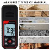 HTM - 344 HTM - 344 Pin Type Handheld Moisture Meter Humidity Tester Detector Visual High / Medium / Low Alerts Function for Wood, Plaster, Drywall, Concrete Floors, Building Materials - Gain Express