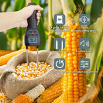 HTM - 350A HTM - 350A Digital Grain Moisture Tester Moisture Meter Water Content Analyzer with 300mm (11.8") Metal Probe for 14 Grains Wheat Corn Rice Peanut Soybean - Gain Express