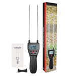 HTM - 350A HTM - 350A Digital Grain Moisture Tester Moisture Meter Water Content Analyzer with 300mm (11.8") Metal Probe for 14 Grains Wheat Corn Rice Peanut Soybean - Gain Express
