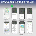 IKF - 406B IKF - 406 Smart iTag Key Finder Find My APP, Smart Key, Bike, Luggage, Wallet, Bag Finder Anti - lost Tracker Locator, Bluetooth - compatible for IOS System Replaceable Battery - Gain Express