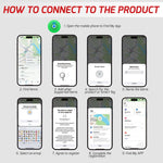 IWF - 405W IWF - 405 Wallet Finder Bluetooth Lost Item Locator Smart Luggage Tags iOS Compatible Thin Tracker Works with Apple Find My App Anti - loss Device Waterproof Locator Phone Finder - Gain Express