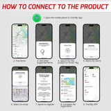 IWF - 405W IWF - 405 Wallet Finder Bluetooth Lost Item Locator Smart Luggage Tags iOS Compatible Thin Tracker Works with Apple Find My App Anti - loss Device Waterproof Locator Phone Finder - Gain Express