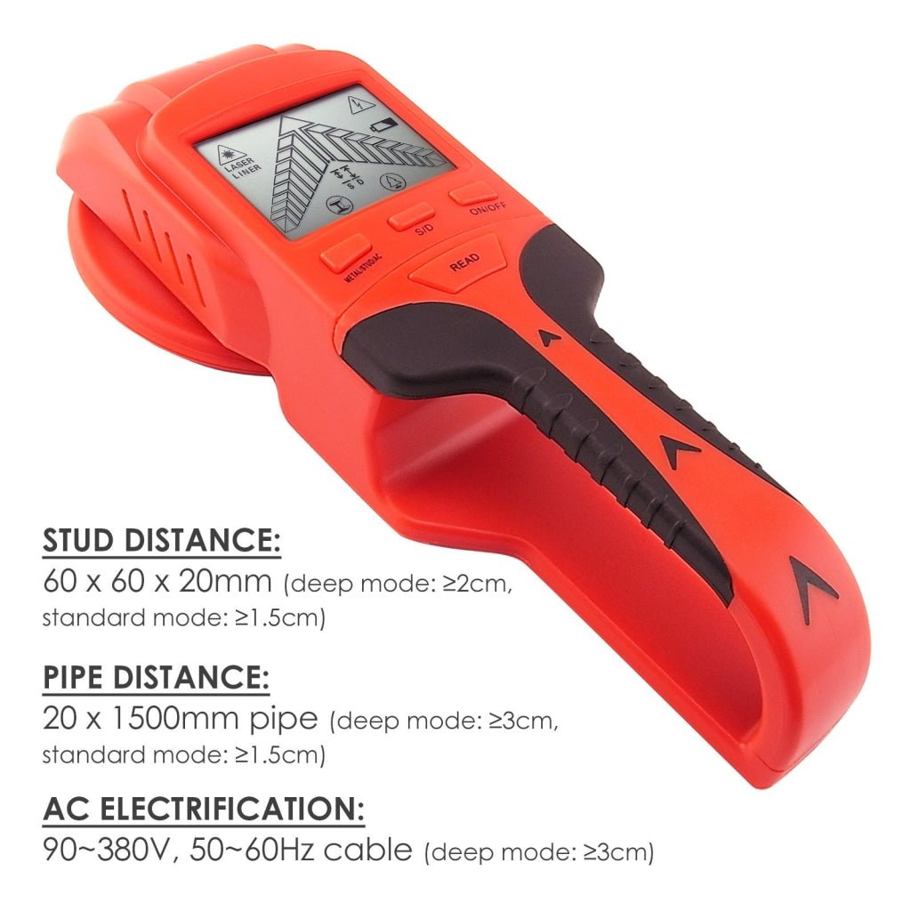 JDT - 08 3in1 LCD Stud Detector Metal Voltage Cable Wood Finder - Gain Express