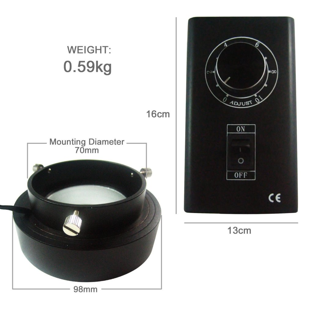 KD - 200 KD - 200 80 LED Camera Microscope Ring Light CE (warm white 70mm max dia) - Gain Express