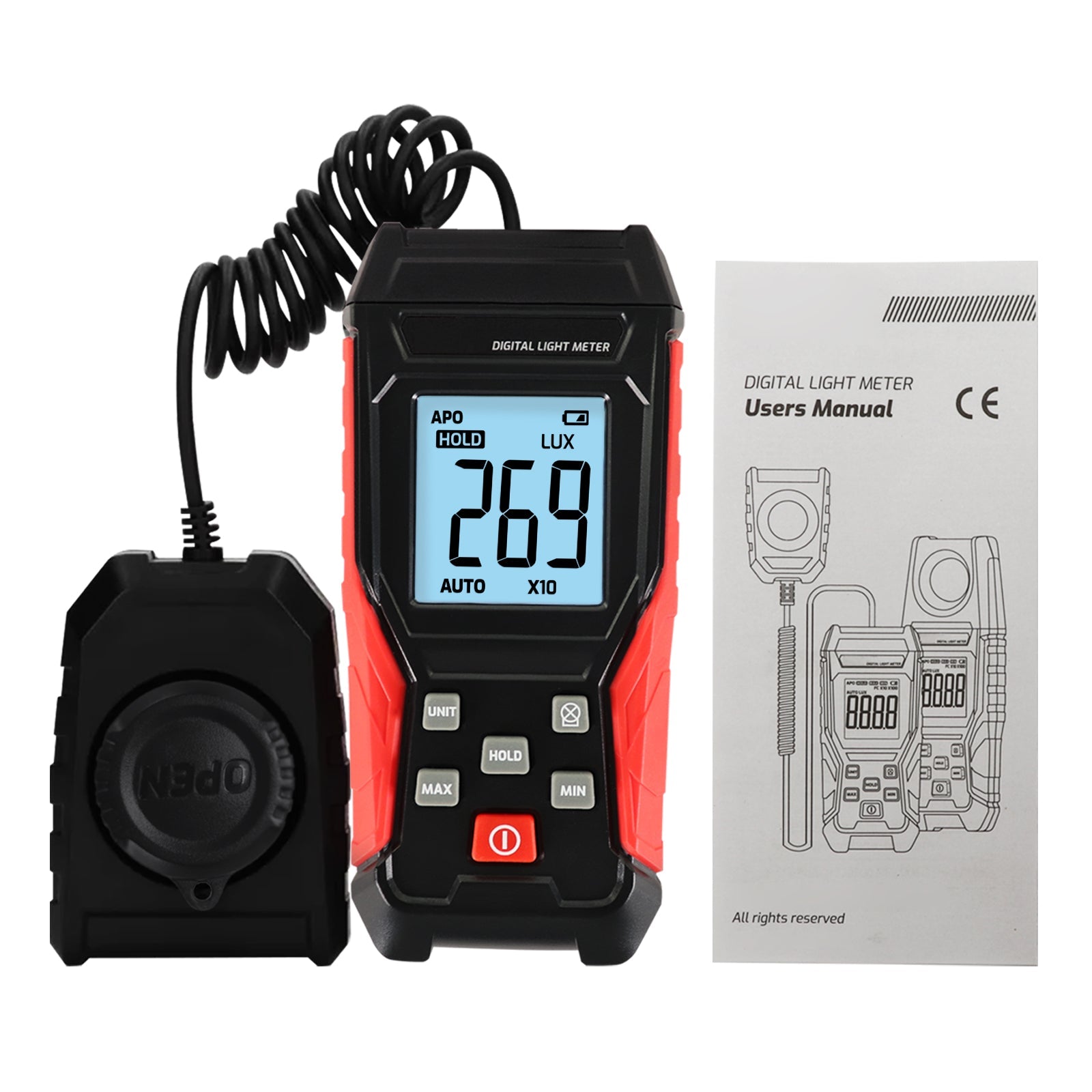 LUX - 331 LUX - 331 Digital Light / Lux Meter LUX Footcandle FC Illuminance Tester 200000Lux / 20000Fc - Gain Express