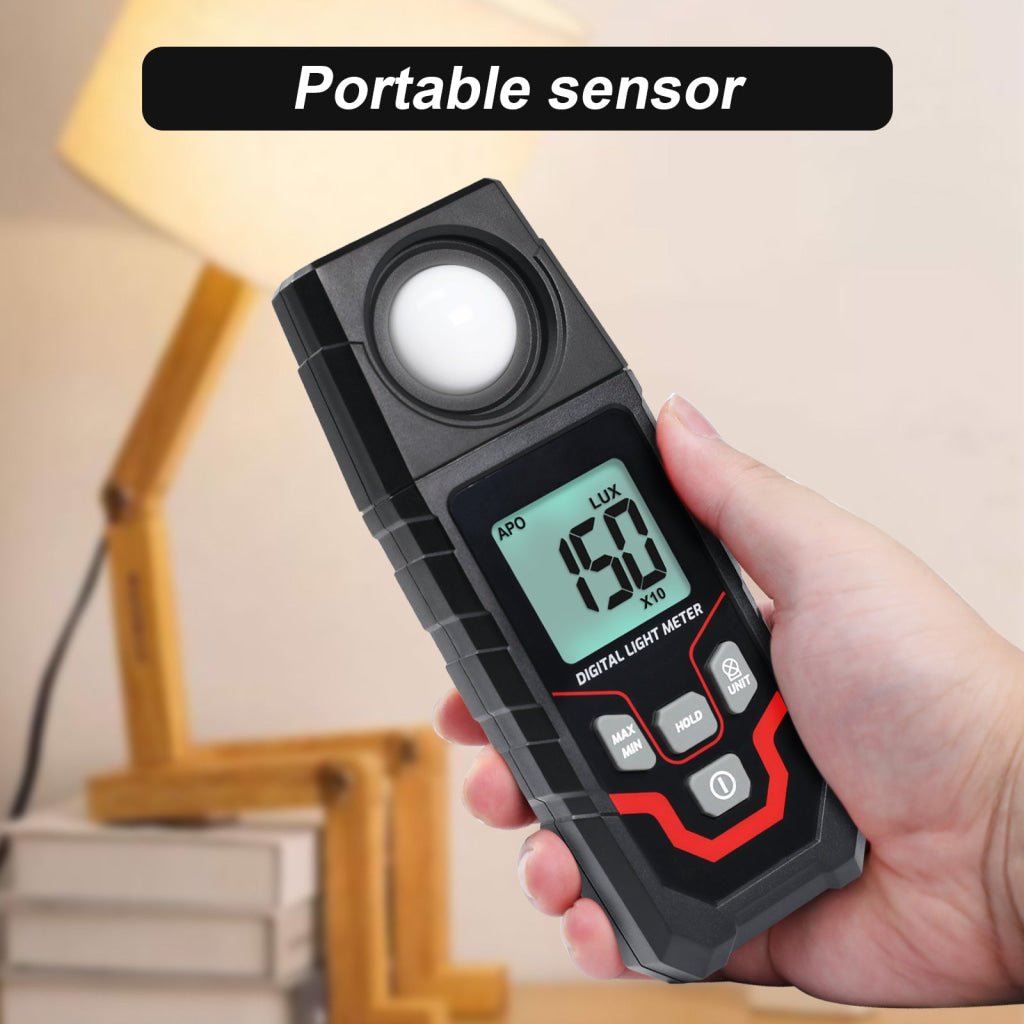 Digital Illuminance Meter - Color Temperature Tester 0.5-300,000 LUX With CCT & CRIndex Measurement