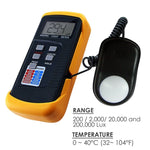 LX - 1330B Digital Light Level Meter 200,000 Lux Photo Camera - Gain Express