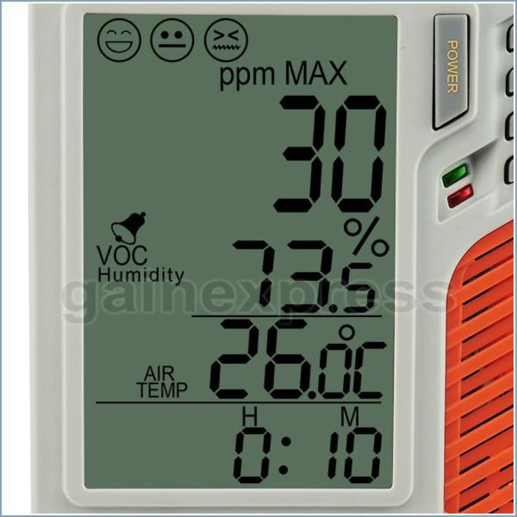 M0198111 M0198111 Wallmount/Desktop VOC Monitor 0~30ppm Range Tester Temperature RH Made in Taiwan - Gain Express