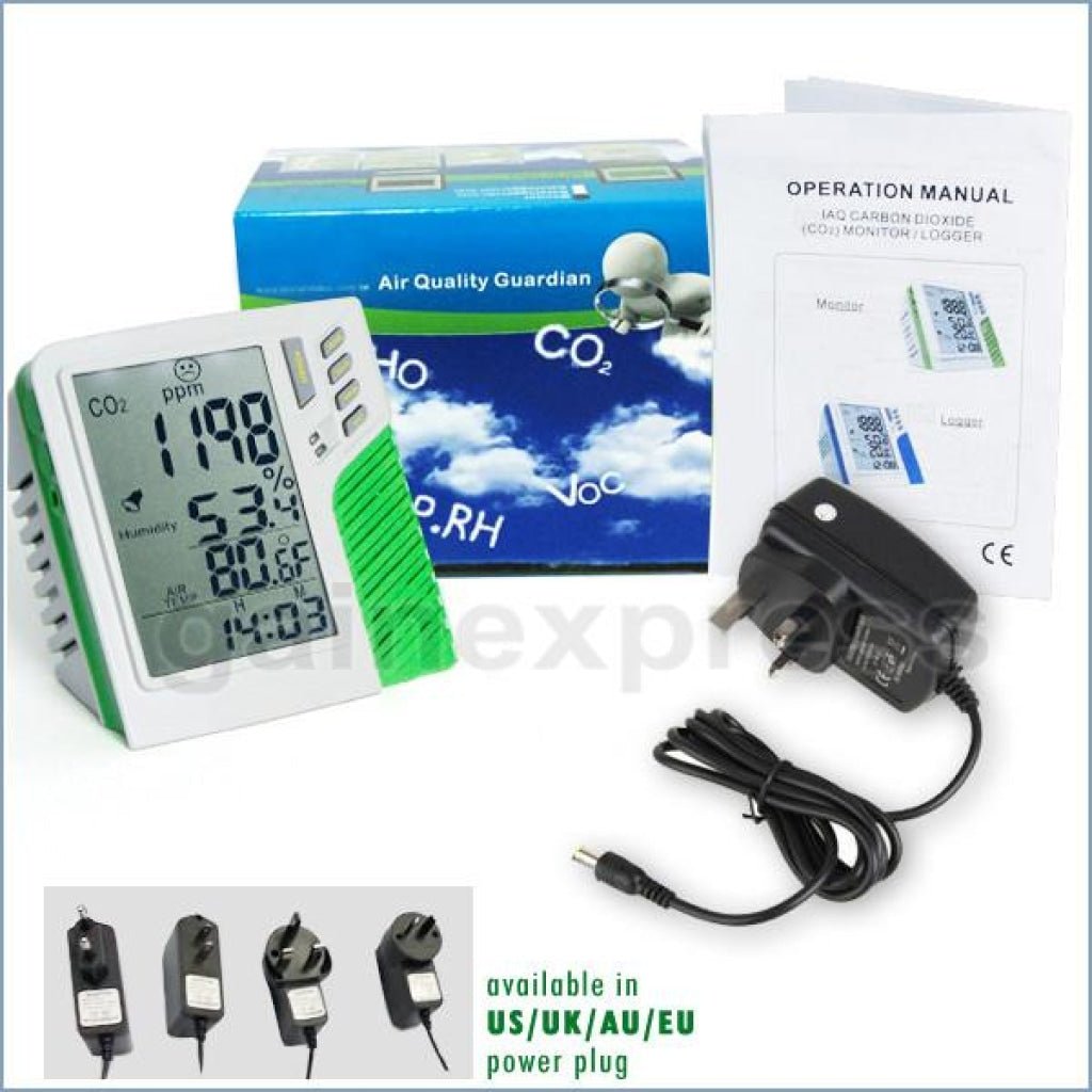 M0198137 M0198137 Carbon Dioxide Temperature Humidity RH CO2 Monitor Taiwan Made - Gain Express