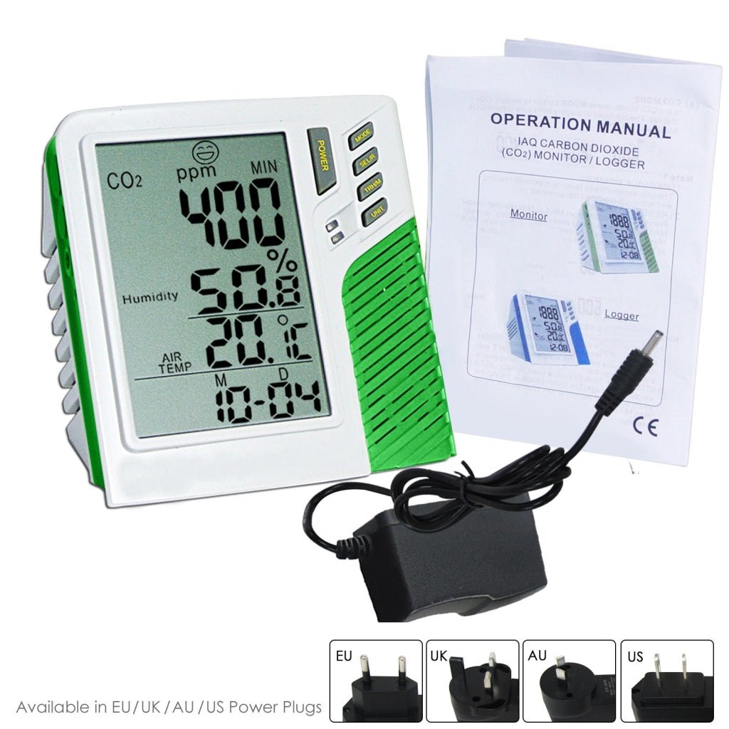 M0198138 M0198138 Carbon Dioxide Temperature Humidity RH TWA STEL CO2 Monitor - Gain Express