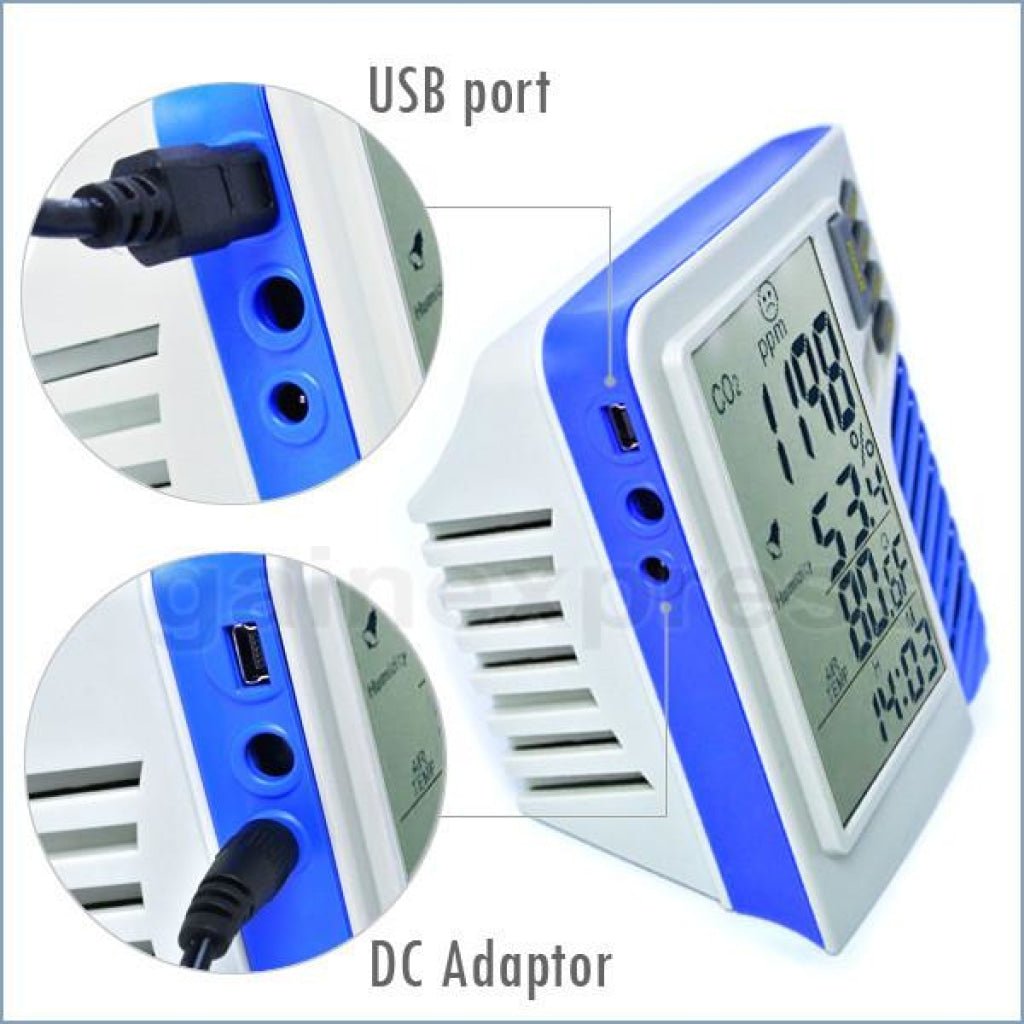 M0198537 M0198537 Indoor Carbon Dioxide (CO2) Monitor & Datalogger Made in Taiwan - Gain Express