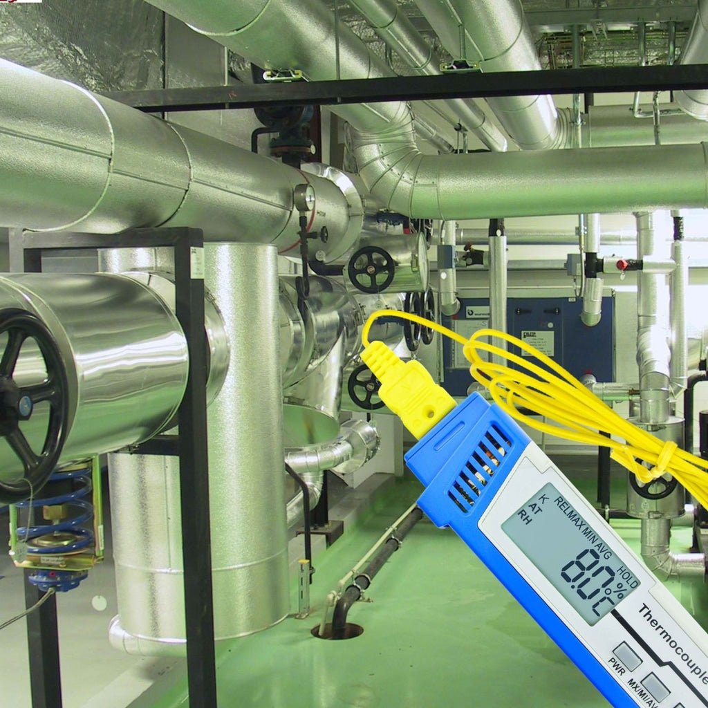 M0198855 M0198855 Digital K type Thermocouple Thermometer With Air Ambient Temperature and Relative Humidity (RH) Made in Taiwan - Gain Express