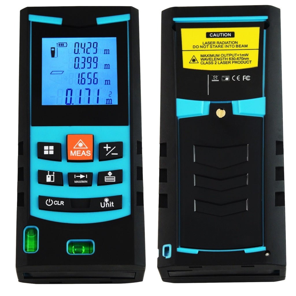 M04 - 004 M04 - 004 Handheld 100m Laser Distance Meter Area Volume Indirect Measure w/ Bubble Level - Gain Express