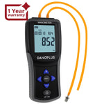 MAN - 334 MAN - 334 Digital Manometer Portable Air Vacuum / Gas Pressure Gauge Meter 12 Measurement Units with Backlight and Data storage Function Sing Pipe or Differential Pressure of 1 - 2 Pipes Detection - Gain Express