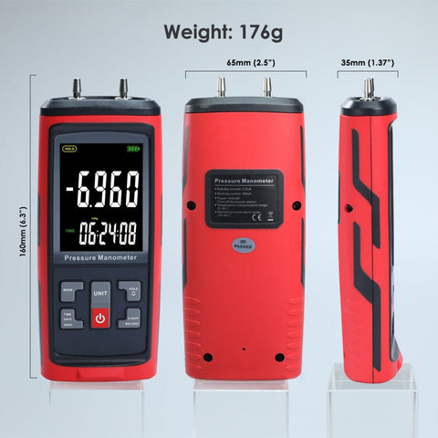 MAN-420 Differential Pressure Manometer with ±50 kPa Kilopascal ...