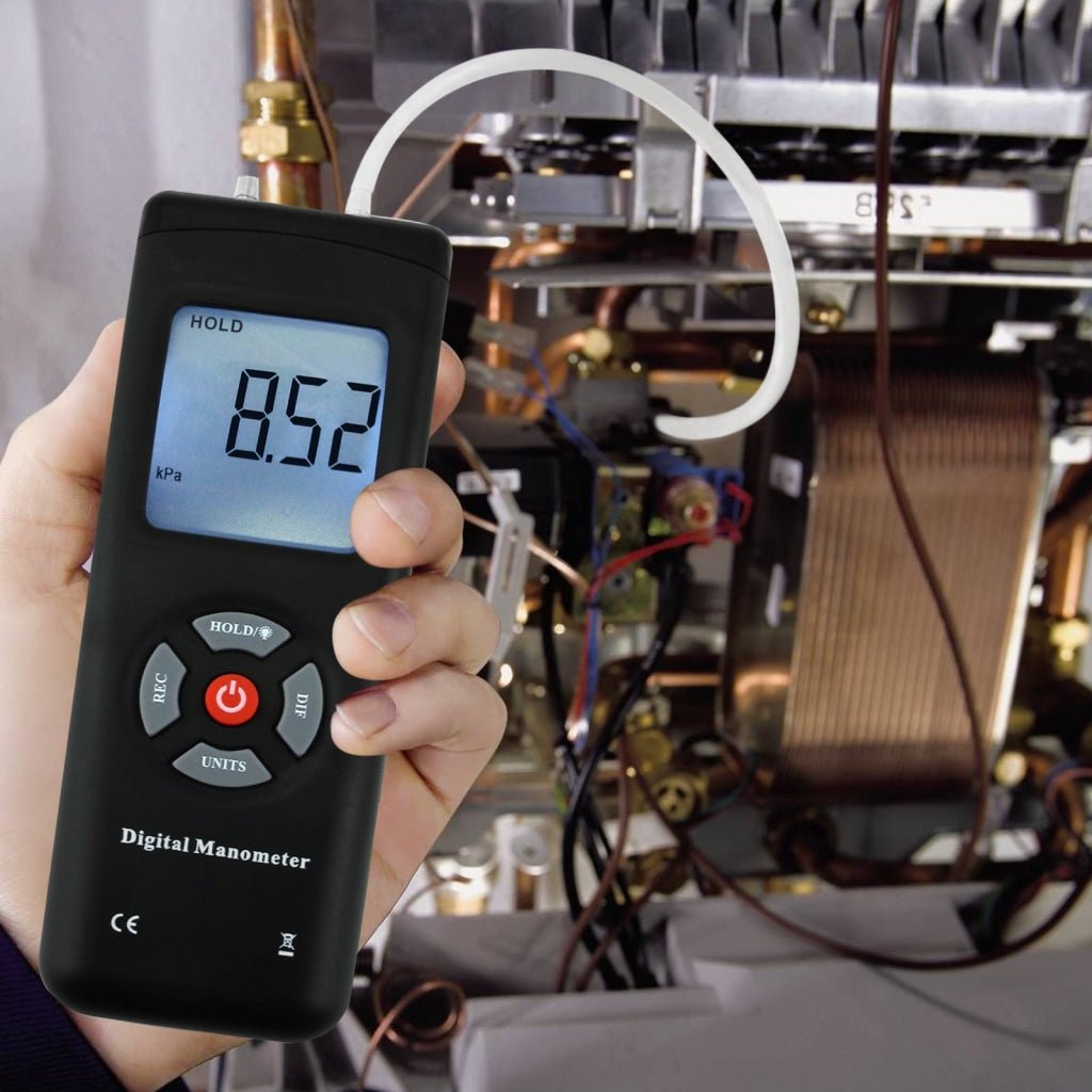 Remote Manometer MA215 Professional Digital Differential Air Pressure Manometer Gauge ...