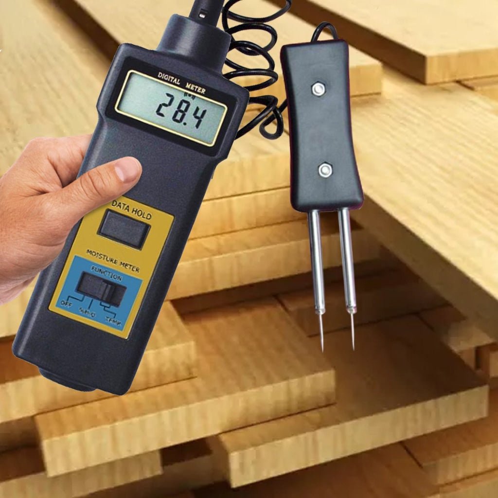 MC - 7806 MC - 7806 Digital Moisture Meter & Thermometer, Wood Cotton Paper - Gain Express