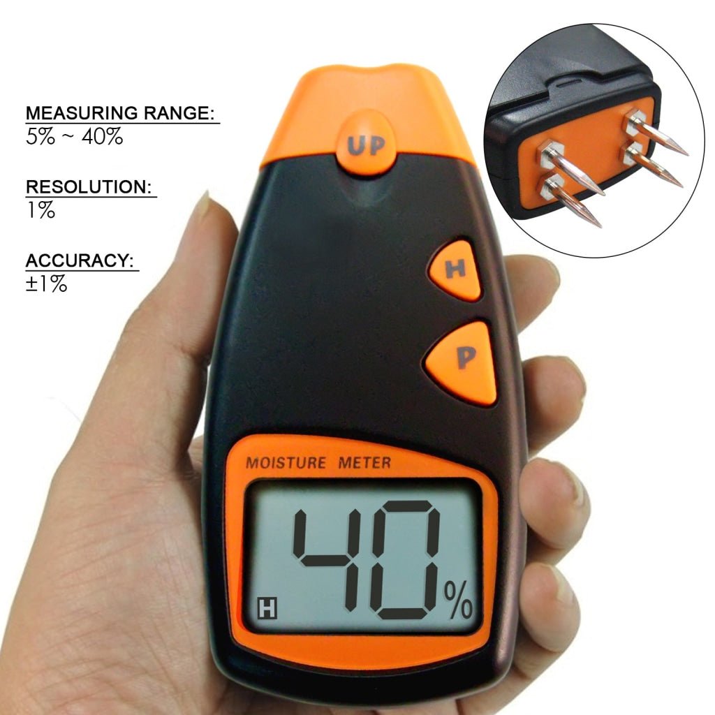 MD - 814 Digital 4 - Pin Wood Moisture Meter (5%~40%) - Gain Express