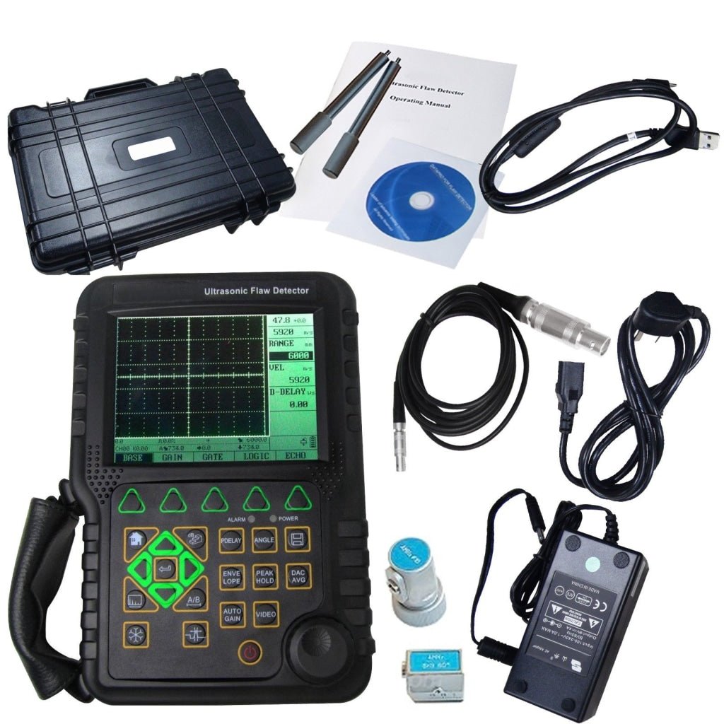 MFD350B MFD350B 0 - 6000mm Mitech Digital Ultrasonic Flaw Detector Defectoscope DAC AVR - Gain Express