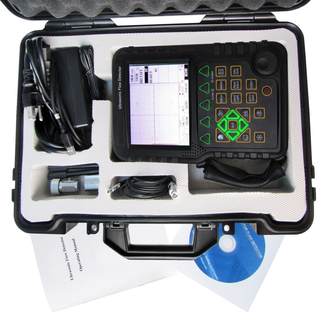 MFD500B 0 - 9999mm Mitech Digital Ultrasonic Flaw Detector Defectoscope DAC AVR Steel Velocity - Gain Express