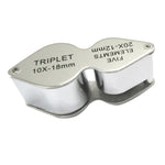 MG - 22181 Mini Portable 2 in 1 Jeweler's Loupe 10X & 20X Magnifier Dual Lens - Gain Express