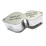 MG - 22181 Mini Portable 2 in 1 Jeweler's Loupe 10X & 20X Magnifier Dual Lens - Gain Express