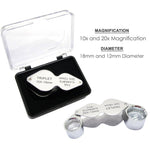 MG - 22181 Mini Portable 2 in 1 Jeweler's Loupe 10X & 20X Magnifier Dual Lens - Gain Express