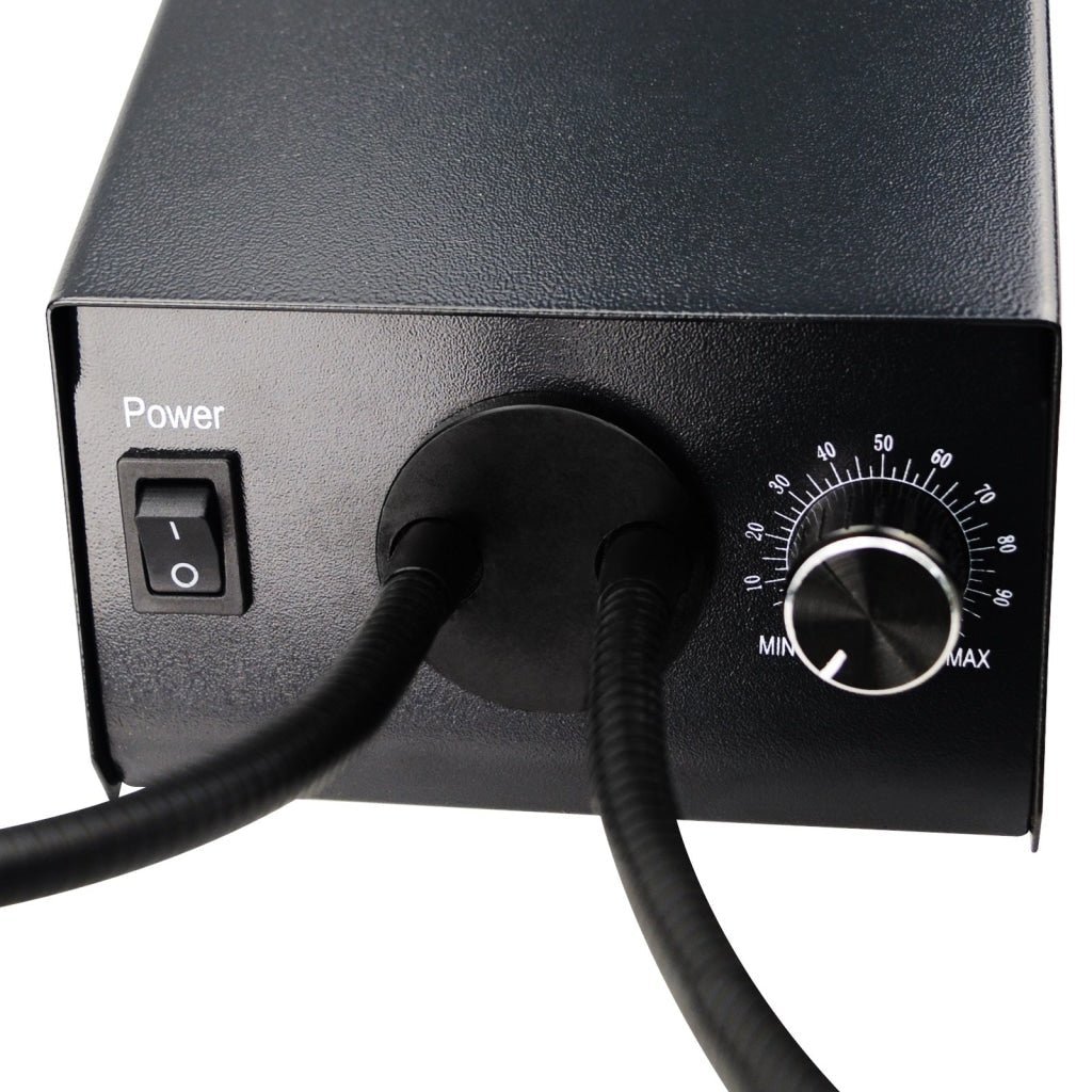 MSC - 208_US MSC - 208 Cold LED Dual Gooseneck Lights Microscope Illuminator with Dimmer, 6500K, Adjustable Brightness 100V~240V - Gain Express