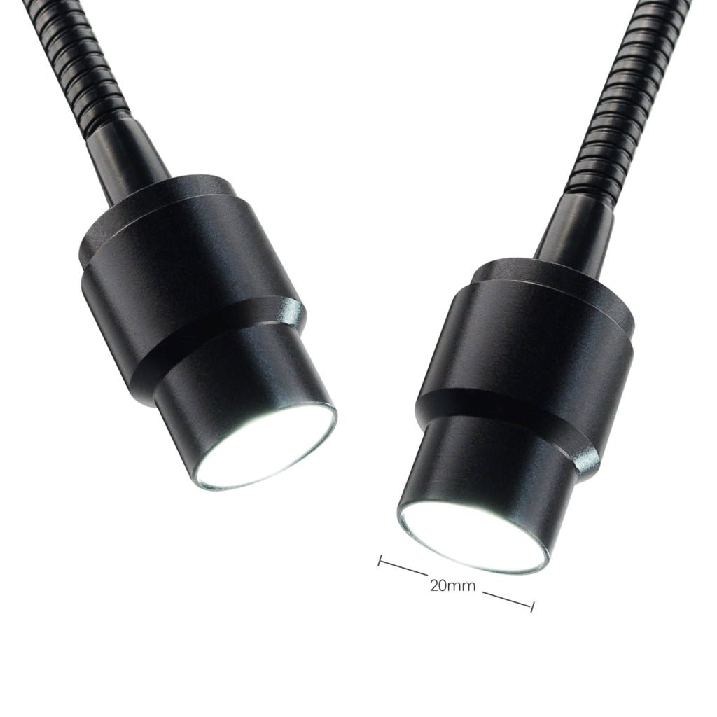 MSC - 208_US MSC - 208 Cold LED Dual Gooseneck Lights Microscope Illuminator with Dimmer, 6500K, Adjustable Brightness 100V~240V - Gain Express