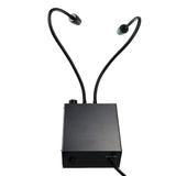 MSC - 208_US MSC - 208 Cold LED Dual Gooseneck Lights Microscope Illuminator with Dimmer, 6500K, Adjustable Brightness 100V~240V - Gain Express