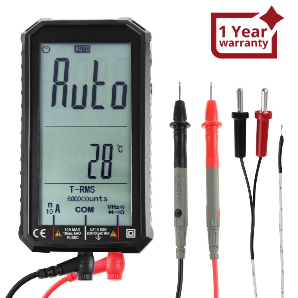 MUL-318 Professional, 6000 Counts T-RMS Digital Multimeter for ...