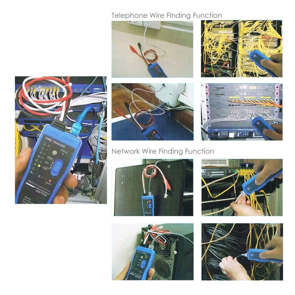 N03NF - 889T N03NF - 889T Wire Tone Tracker RJ45 RJ11 Cable Coaxial Emitter with Alligator - Gain Express