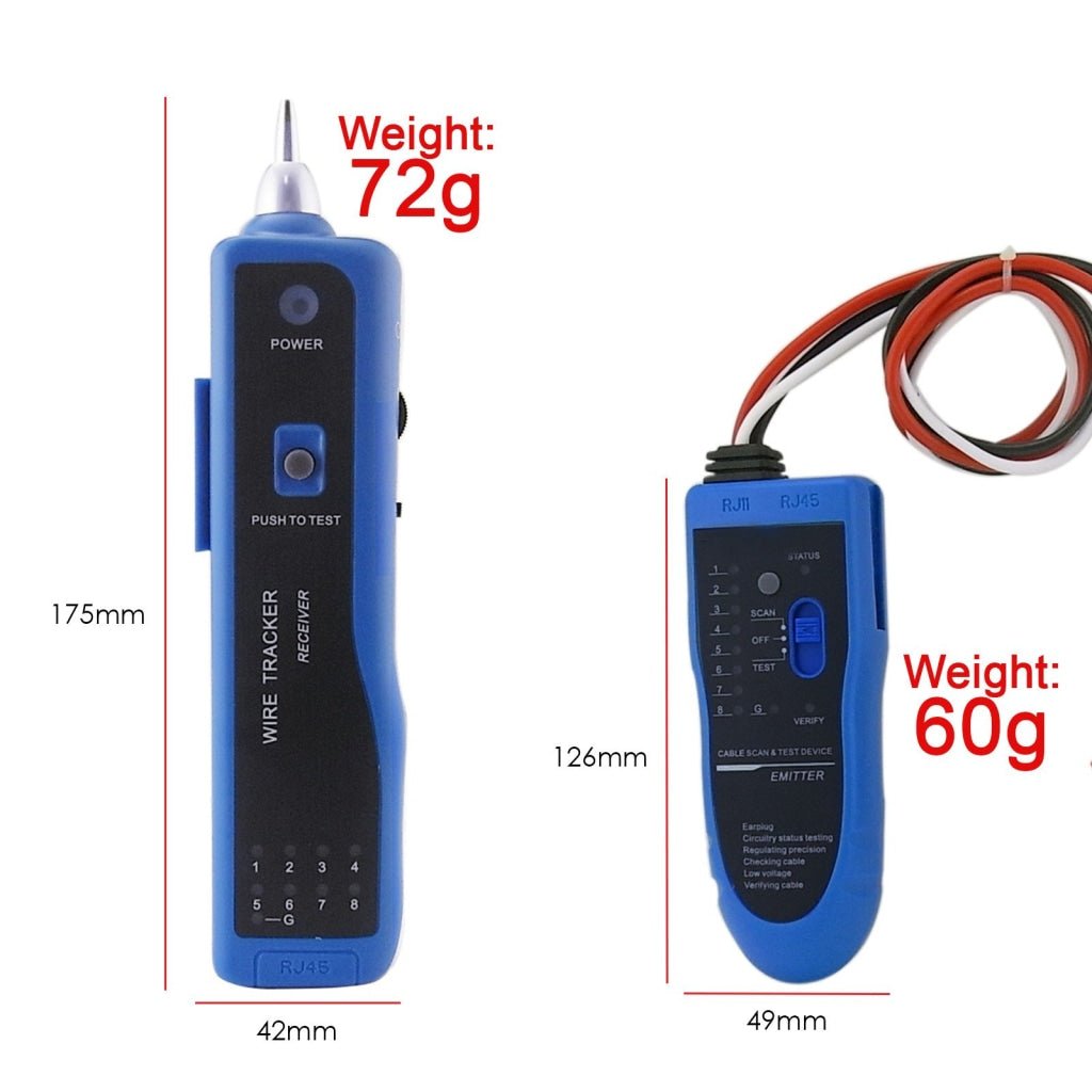 N03NF - 889T N03NF - 889T Wire Tone Tracker RJ45 RJ11 Cable Coaxial Emitter with Alligator - Gain Express