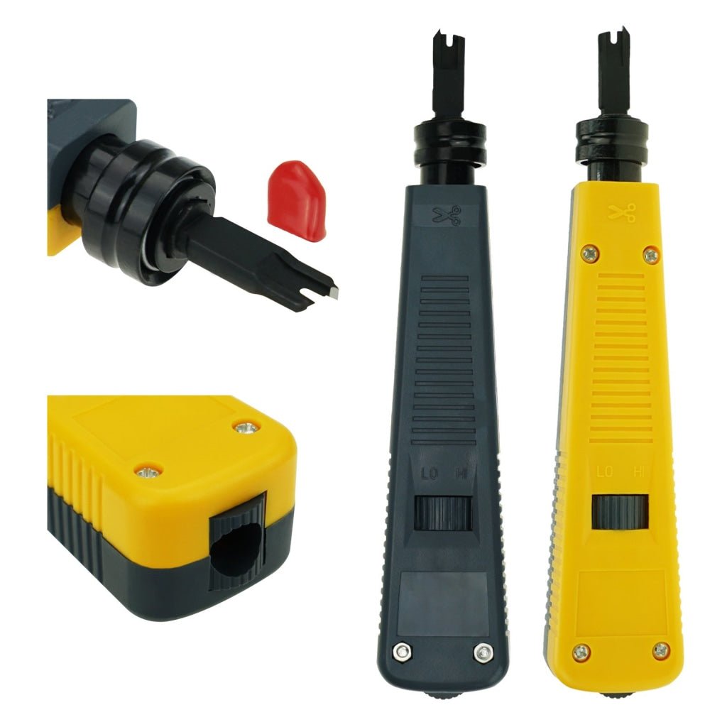 NF - 1107 Network Cable Testing Diagnostic Tool Kit Set - Ethernet LAN Cable Tester Wire Tracker Voltage Detector Punch Tool RJ45 RJ11 - Gain Express