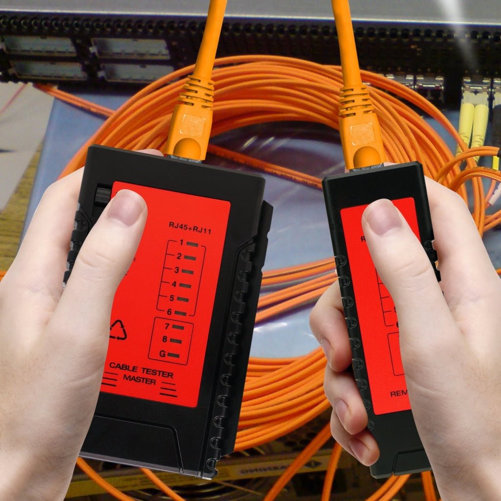 NF - 1107 Network Cable Testing Diagnostic Tool Kit Set - Ethernet LAN Cable Tester Wire Tracker Voltage Detector Punch Tool RJ45 RJ11 - Gain Express