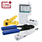 NF - 1202 NF - 1202 Combo Set Network Cable Tester Tool Kit - Crimping Crimper Tool Punch Down Tool Wire Stripper Cutter, RJ45 RJ11 USB BNC Flat UTP Cat5 Cat6 Coax cable Stripping Universal Tool - Gain Express