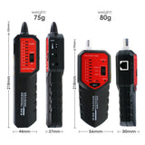 NF - 268 RJ45 RJ11 BNC Wire Tracker Locator - Wire Sorting Hunting Circuit Status Checking Tracing STP UTP Network Telephone Coax Cable Tester Finder with Complete AC interference Rejection Error Locator Cable Mapping - Gain Express