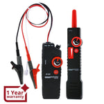 NF - 820 Underground Cable Tracker Detector Tester for AC 220V High & Low Voltage, Anti - jamming, Wire Locator with Alligator Clip, Coax BNC telephone RJ11 network RJ45 cable, Multi - core Metal Line - Gain Express
