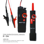 NF - 820 Underground Cable Tracker Detector Tester for AC 220V High & Low Voltage, Anti - jamming, Wire Locator with Alligator Clip, Coax BNC telephone RJ11 network RJ45 cable, Multi - core Metal Line - Gain Express