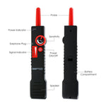 NF - 820 Underground Cable Tracker Detector Tester for AC 220V High & Low Voltage, Anti - jamming, Wire Locator with Alligator Clip, Coax BNC telephone RJ11 network RJ45 cable, Multi - core Metal Line - Gain Express