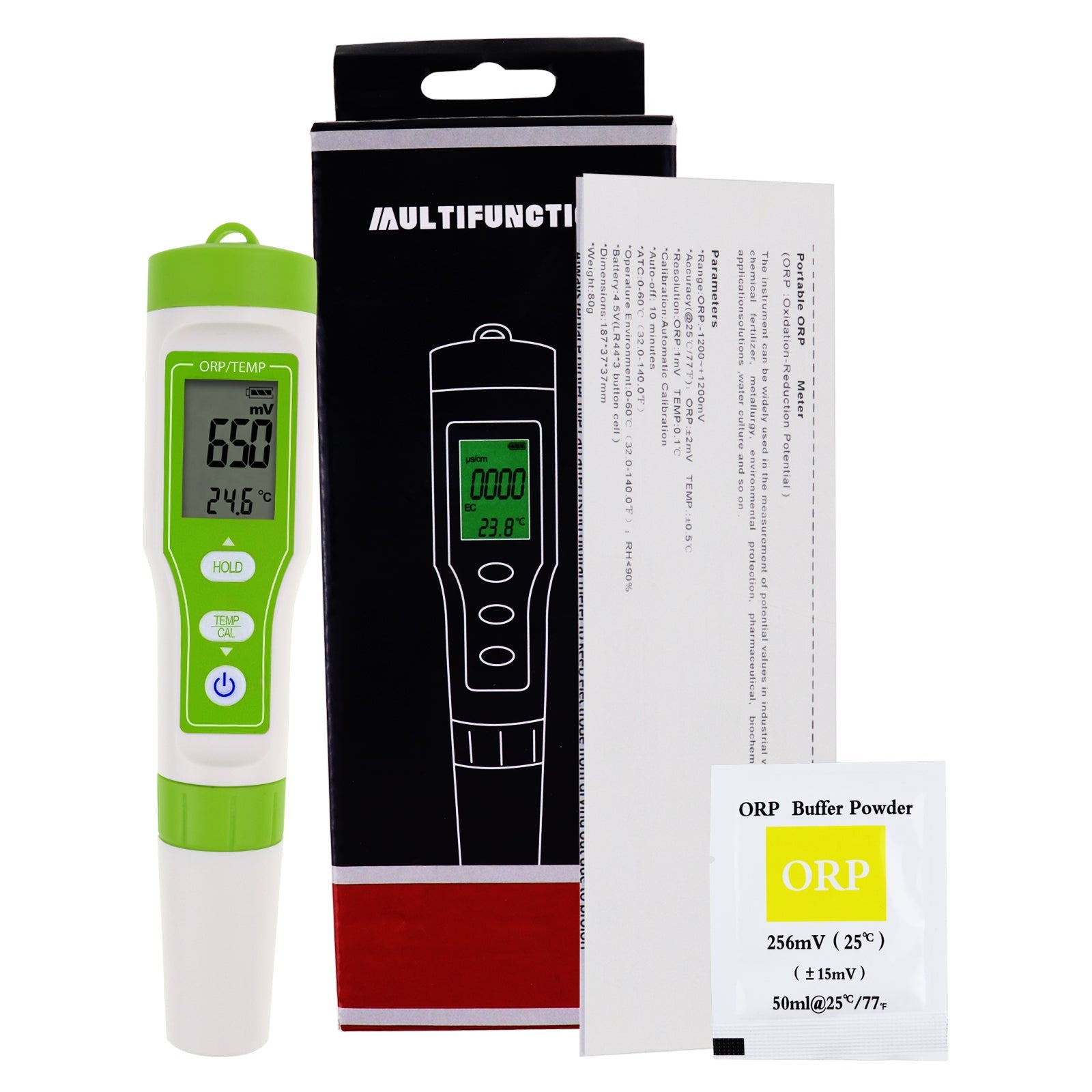 ORP - 301 ORP - 301 Pensize ORP Redox Tester - 1200~1200mV Water Quality Measurement ±2mV High Accuracy Oxidation Reduction Potential Meter - Gain Express