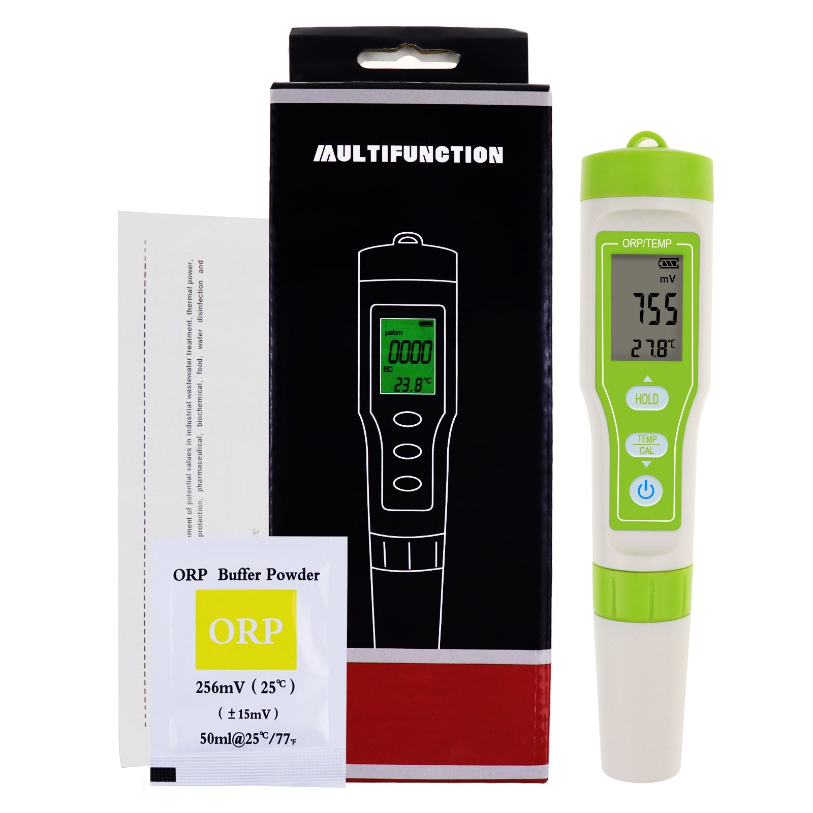 ORP - 302 ORP - 301 Pensize ORP Redox Tester - 1200~1200mV Water Quality Measurement ±2mV High Accuracy Oxidation Reduction Potential Meter - Gain Express