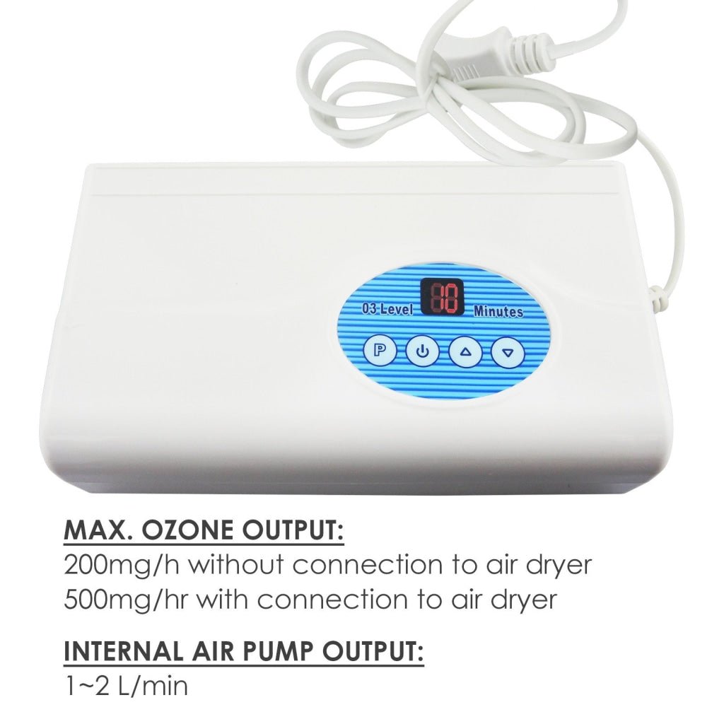OZ - 004 OZ - 004 Enaly 500mG/hr O3 Ozone Generator with Air Dryer/ Timer/ Adjustable Output, Air Quality Purifier Clean Food Sterilization 220V ONLY - Gain Express