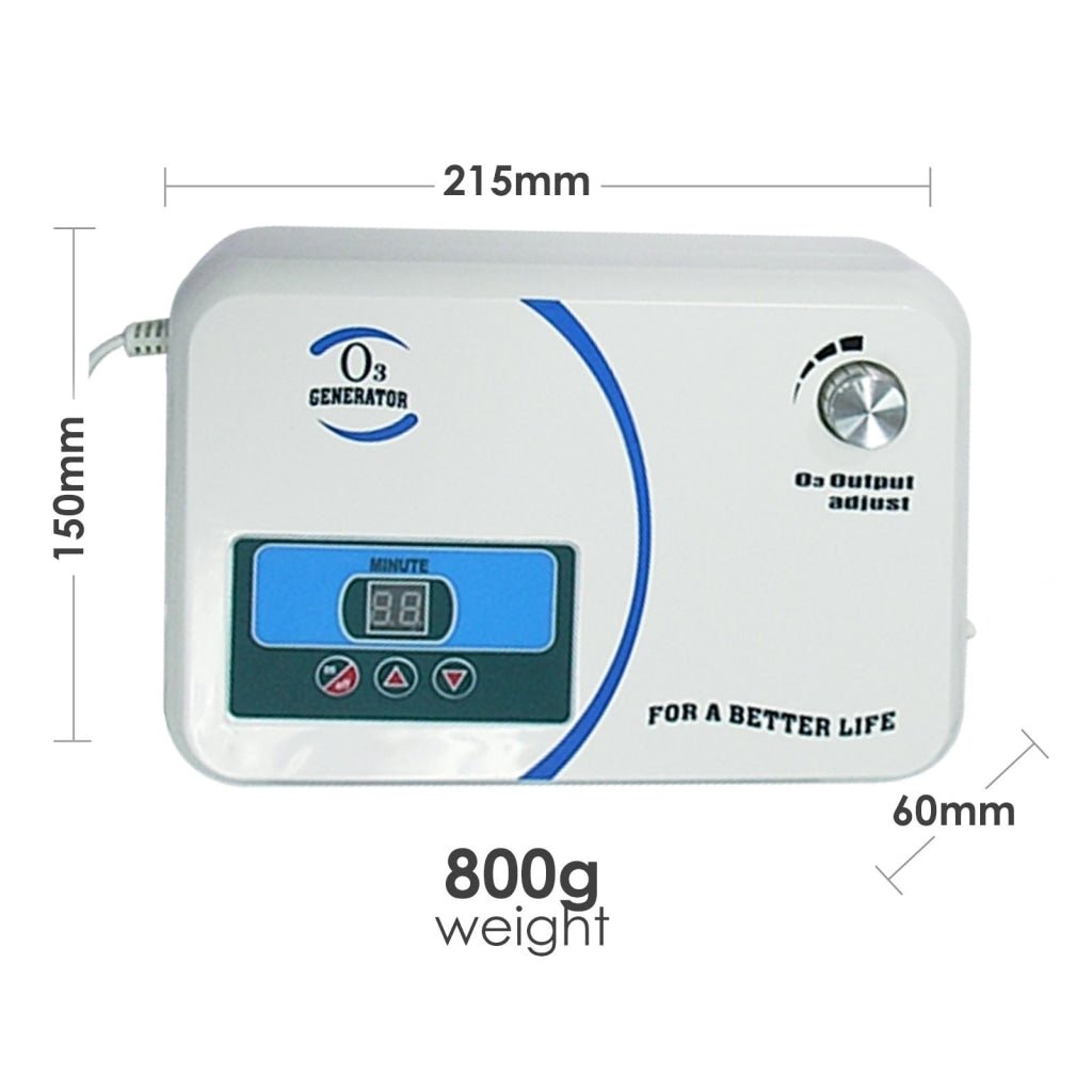 OZX-300AT O3 Generator w/ Built-in Air Pump Timer, Ozone Output