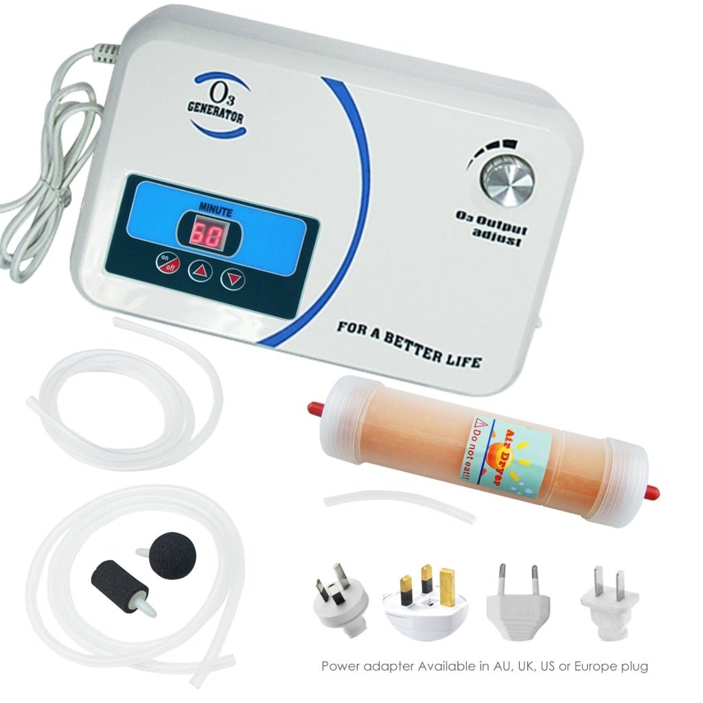 OZX - 300AT_US OZX - 300AT O3 Generator w/ Built - in Air Pump Timer, Ozone Output 500mg/hr - Gain Express