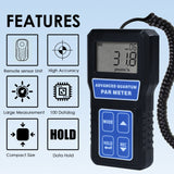 PAR - 380 PAR - 380 Quantum PAR Meter Photo Synthetically Active Radiation PPFD Tester for Plant Lighting Horticulture, Research Study of Indoor and Outdoor Plants - Gain Express