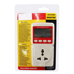 PCM - 283_EU PCM - 283 Digital Power Meter Electricity Usage Monitor Watt Voltage Tester Electrical High Power Consumption Monitoring Measuring Analyzer Socket Outlet - Gain Express