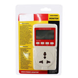 PCM - 283_EU PCM - 283 Digital Power Meter Electricity Usage Monitor Watt Voltage Tester Electrical High Power Consumption Monitoring Measuring Analyzer Socket Outlet - Gain Express